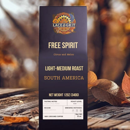 Free Spirit | Light-Medium Roast Coffee | Bright Citrus, Melon | (12oz, Whole Bean or Ground)