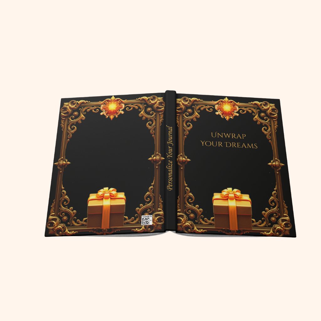 Golden Grimoire: Unwrap Your Dreams – Hardcover Journal