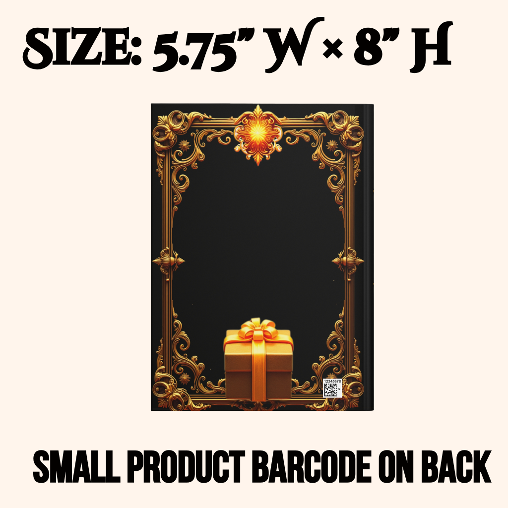 Golden Grimoire: Unwrap Your Dreams – Hardcover Journal