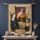 Great Egret Woven Throw Blanket | Coastal Bird Decor | Cotton Tapestry Throw | Naturalist Journal Gift