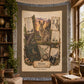 Hare Woven Throw Blanket | Woodland Animal Decor | Cotton Tapestry Throw | Naturalist Journal Gift