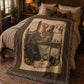 Hare Woven Throw Blanket | Woodland Animal Decor | Cotton Tapestry Throw | Naturalist Journal Gift