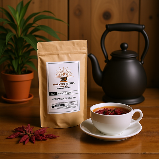 Hibiscus Berry Loose Leaf Tea – Refreshing Herbal Blend with Rooibos & Citrus (3oz)