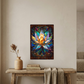 Lotus Flower – Stained Glass Style Metal Wall Art
