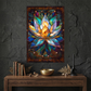 Lotus Flower – Stained Glass Style Metal Wall Art