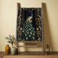 Beaded Look Peacock Woven Blanket | Artisan Global Boho Decor