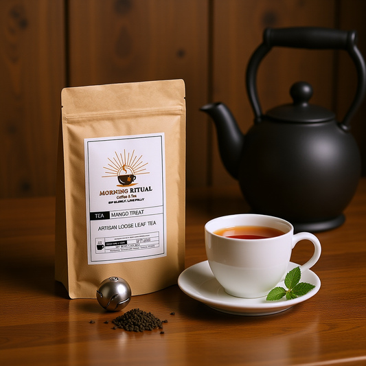 Mango Treat Loose Leaf Tea – Fruity Black Tea Blend with Mango & Marigold (3oz)