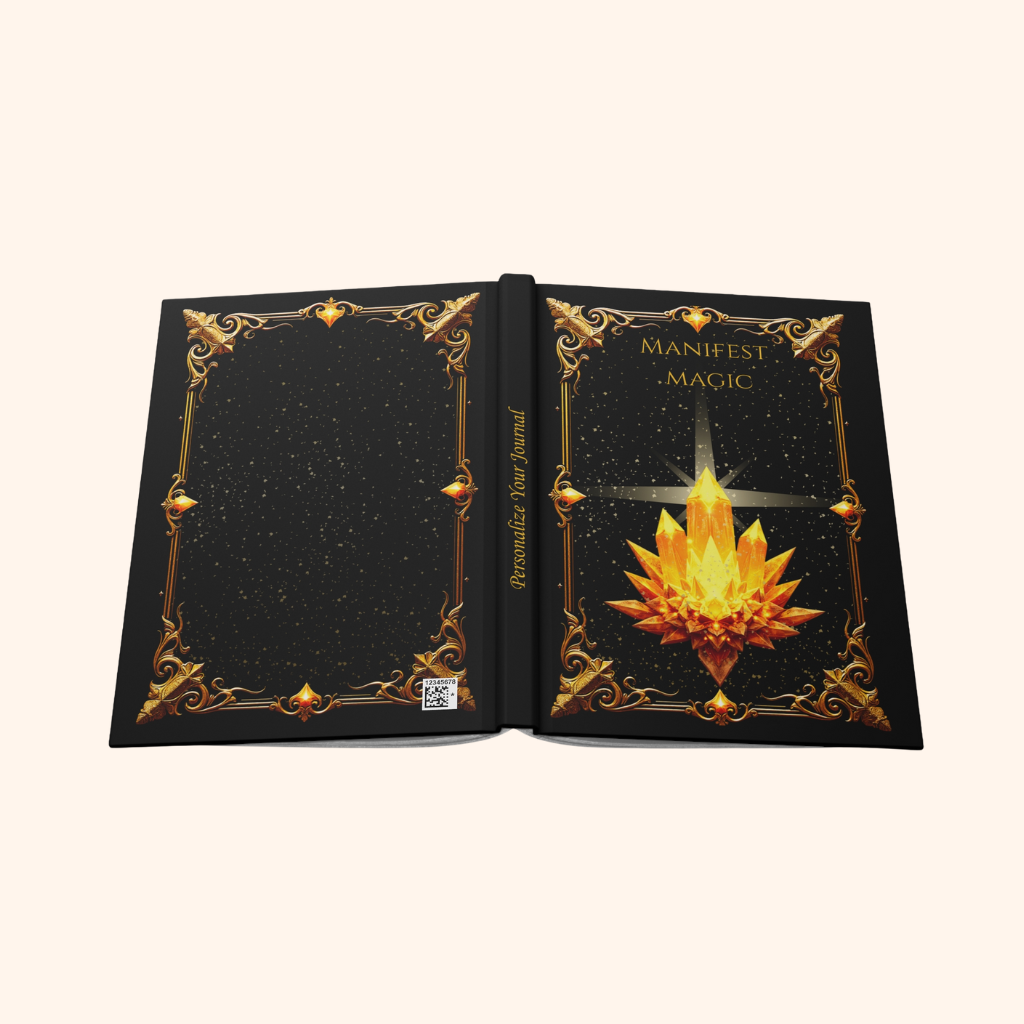 Golden Grimoire: Manifest Magic – Hardcover Journal
