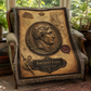 Ancient Coin Woven Throw Blanket | Cabinet of Curiosities Decor | Cotton Tapestry | Archaeology History Gift
