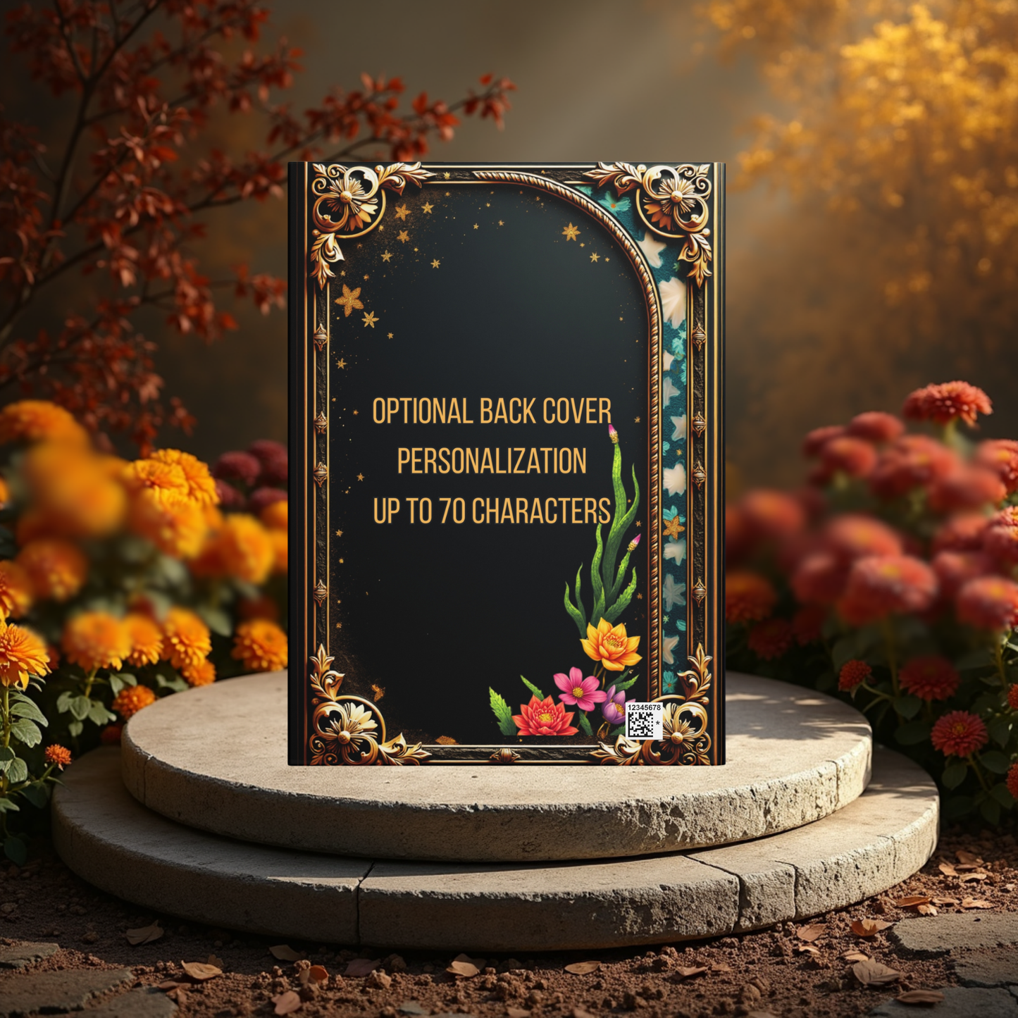 Mermaid Journal – Ocean Fantasy Notebook, Gold Filigree Mermaid Diary, Personalized Hardcover Journal, Sea Lover Gift for Writers