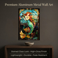 Mermaid – Stained Glass Style Metal Wall Art