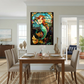 Mermaid – Stained Glass Style Metal Wall Art