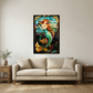 Mermaid – Stained Glass Style Metal Wall Art
