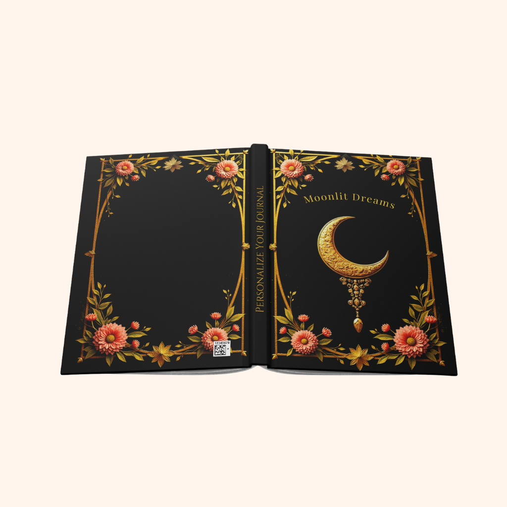 Golden Grimoire: Moonlit Dreams – Hardcover Journal
