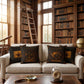 Curator Cabinet of Curiosities Pillow, Dark Academia Throw Pillow, Library Decor Cushion, Museum Style Home Accent