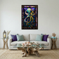 Octopus – Stained Glass Style Metal Wall Art