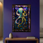 Octopus – Stained Glass Style Metal Wall Art