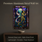 Octopus – Stained Glass Style Metal Wall Art