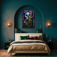 Octopus – Stained Glass Style Metal Wall Art