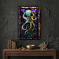 Octopus – Stained Glass Style Metal Wall Art