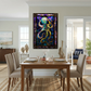 Octopus – Stained Glass Style Metal Wall Art
