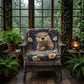 Cozy River Otter Woven Blanket | Woodland Stream Cottage Throw