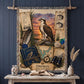 Osprey Woven Throw Blanket | Coastal Bird Decor | Cotton Tapestry Throw | Naturalist Journal Gift