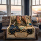 Osprey Woven Throw Blanket | Coastal Bird Decor | Cotton Tapestry Throw | Naturalist Journal Gift