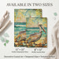Pelican Glass Art Panel, Tempered Glass Coastal Decor, Beach House Accent
