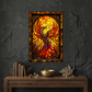 Rising Phoenix – Stained Glass Style Metal Wall Art