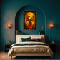 Rising Phoenix – Stained Glass Style Metal Wall Art