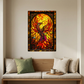 Rising Phoenix – Stained Glass Style Metal Wall Art