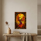 Rising Phoenix – Stained Glass Style Metal Wall Art