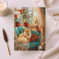 Quilted-Look Persian Cat – Hardcover Journal
