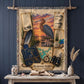 Reddish Egret Woven Throw Blanket | Coastal Bird Decor | Cotton Tapestry Throw | Naturalist Journal Gift