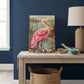 Roseate Spoonbill Glass Art Panel, Tempered Glass Coastal Decor, Beach House Accent