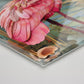 Roseate Spoonbill Glass Art Panel, Tempered Glass Coastal Decor, Beach House Accent