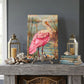 Roseate Spoonbill Glass Art Panel, Tempered Glass Coastal Decor, Beach House Accent