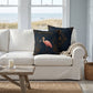 Roseate Spoonbill Coastal Pillow, Nautical Throw Pillow, Navy Coastal Cushion, Beach House & Lake House Decor, Coastal Grandma Style