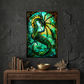 Sea Dragon – Stained Glass Style Metal Wall Art