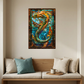 Sea Serpent – Stained Glass Style Metal Wall Art