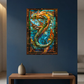 Sea Serpent – Stained Glass Style Metal Wall Art