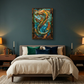 Sea Serpent – Stained Glass Style Metal Wall Art