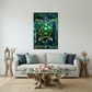 Sea Turtle – Stained Glass Style Metal Wall Art