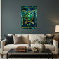 Sea Turtle – Stained Glass Style Metal Wall Art