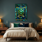 Sea Turtle – Stained Glass Style Metal Wall Art
