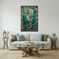 Seahorse – Stained Glass Style Metal Wall Art