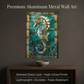 Seahorse – Stained Glass Style Metal Wall Art