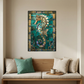 Seahorse – Stained Glass Style Metal Wall Art