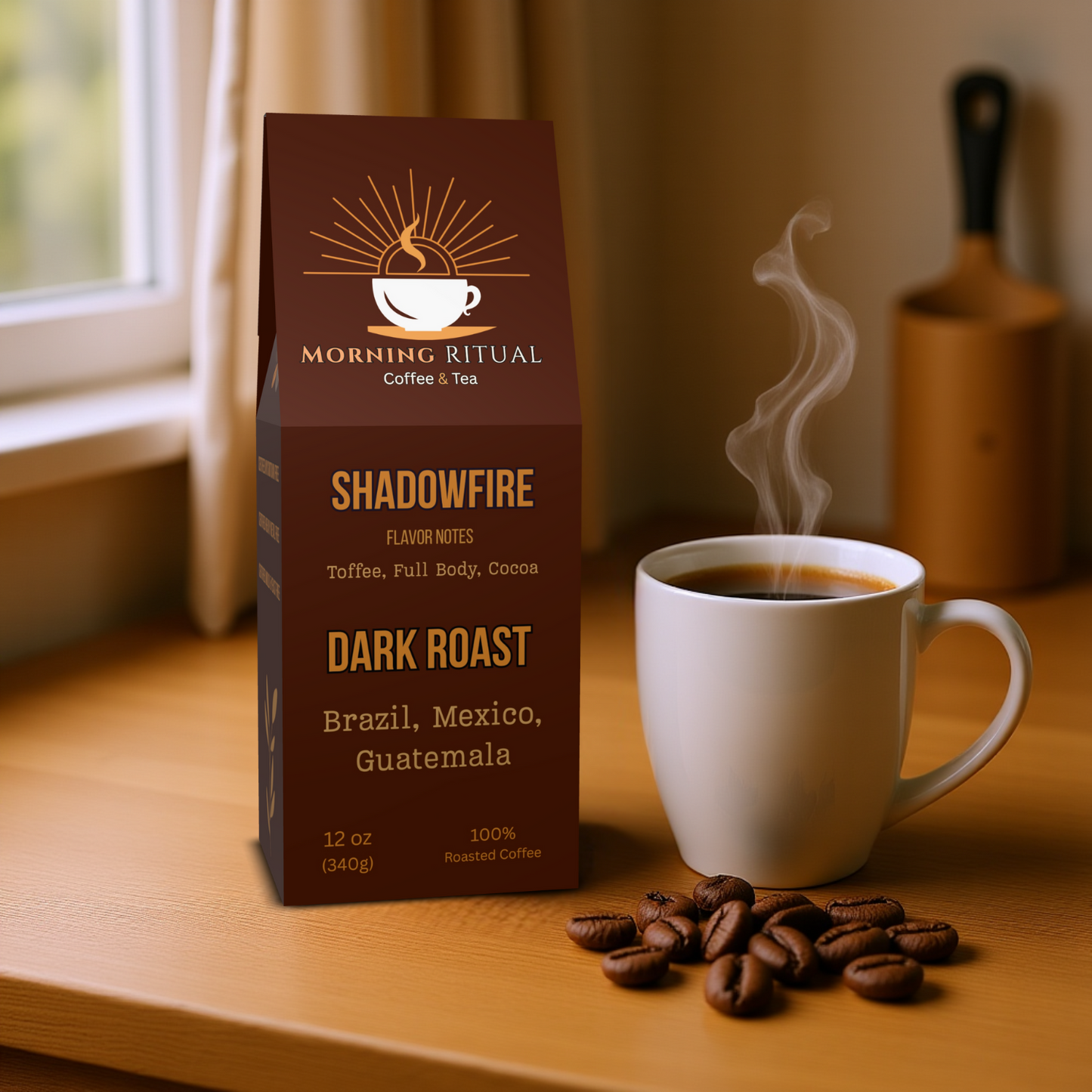 Shadowfire – Brazil, Mexico & Guatemala Dark Roast (Specialty Coffee, 83–86 Ratings)